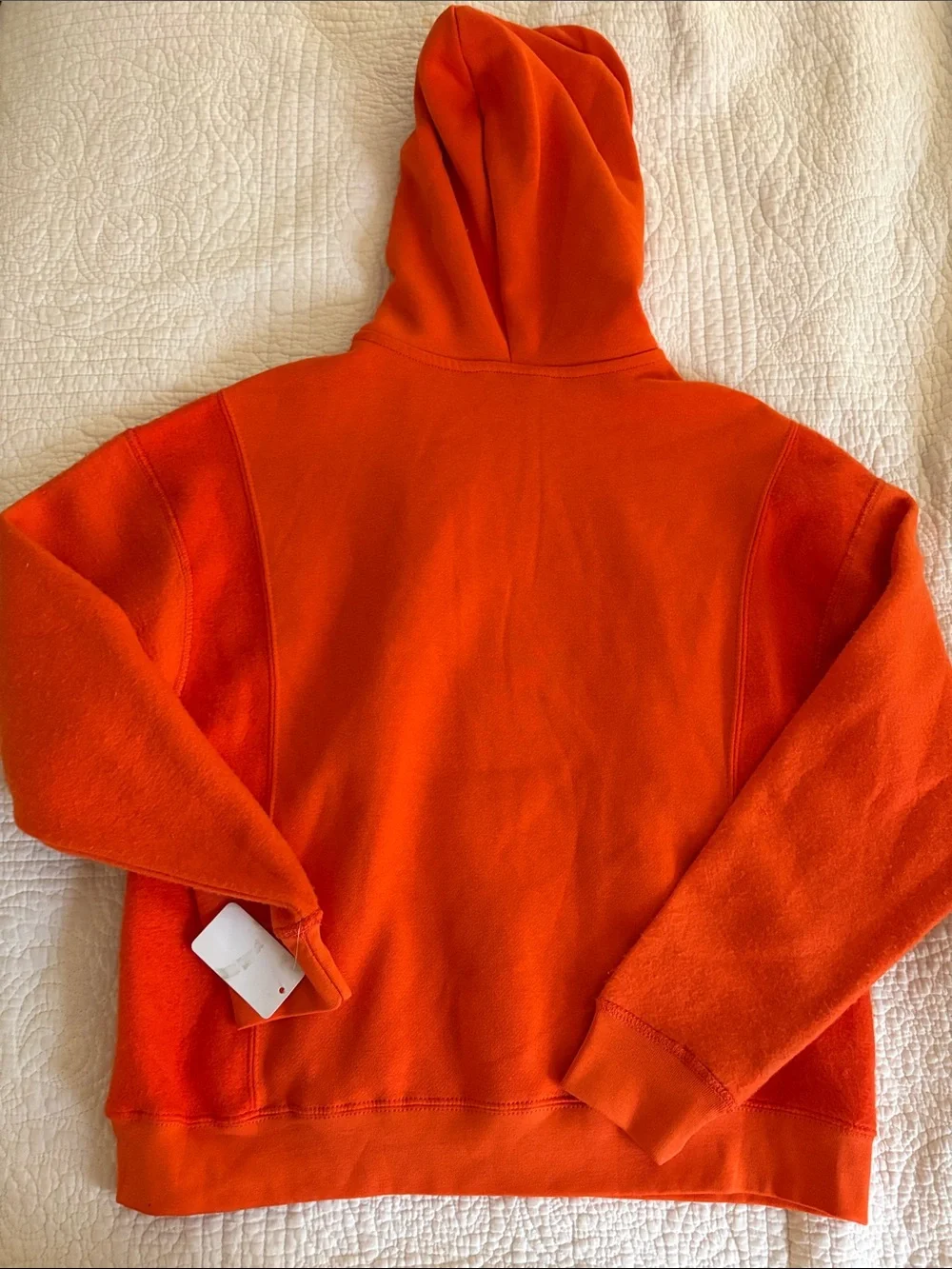 NHL Philadelphia Flyers Orange Pullover Hoodie with White Team Logo